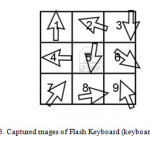 Fig 3. Captured mages of Flash Keyboard (keyboard)