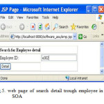 Fig.5. web page of search detail trough employee in SOA